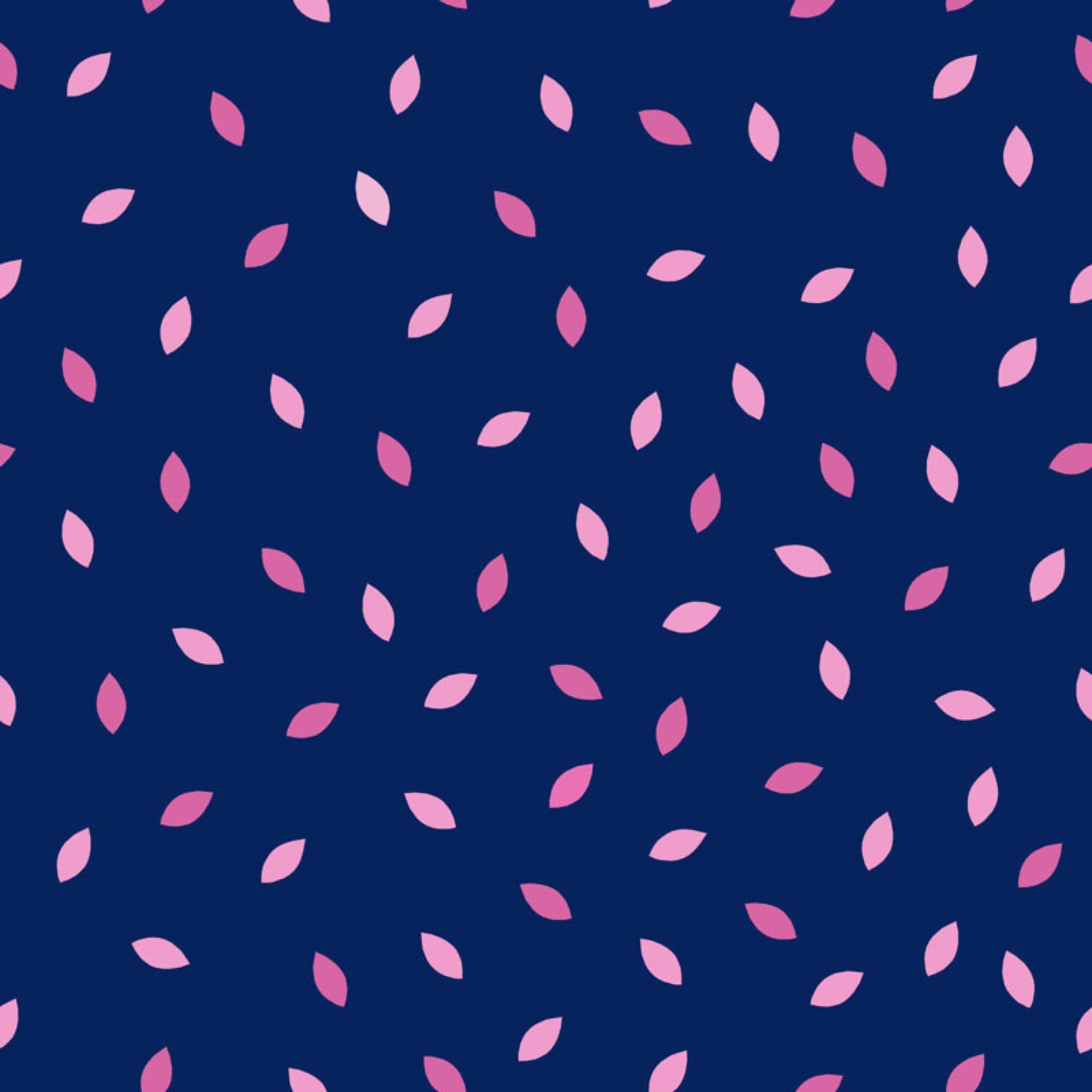 Pink eucalyptus seeds navy blue fabric for Australian-themed quilts tote bags and backgrounds