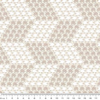 White taupe brown sheep geo repeat cream fabric for baby quilts nursery décor and patchwork sewing projects