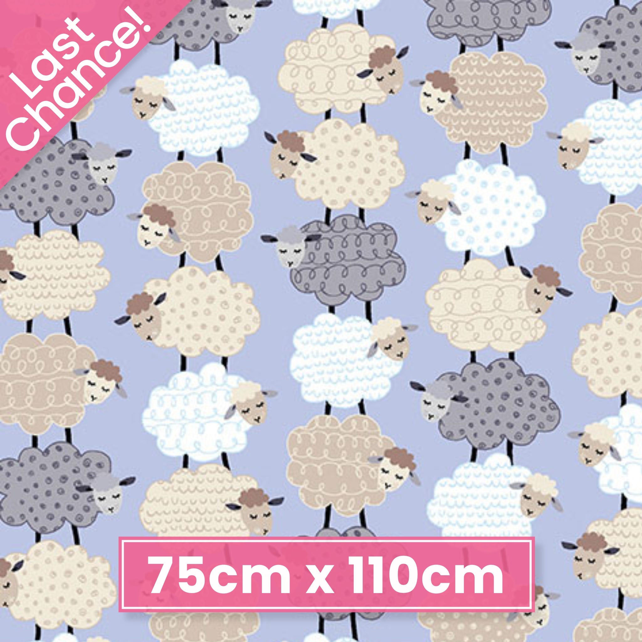 Fluffy stacked white taupe grey sheep varied wool textures periwinkle fabric for baby quilts nursery décor and patchwork sewing projects