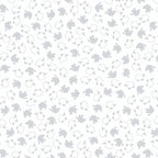 Tiny tossed white grey sheep crisp white fabric for baby quilts nursery décor and patchwork sewing projects