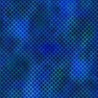 Packed teardrop flame shapes teal cobalt emerald mermaid scale peacock feather effect digitally printed blender quilting fabric Jason Yenter In The Beginning Fabrics