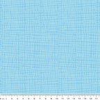 Blue turquoise tonal crosshatch blender quilting fabric for backgrounds sashing and quilting projects