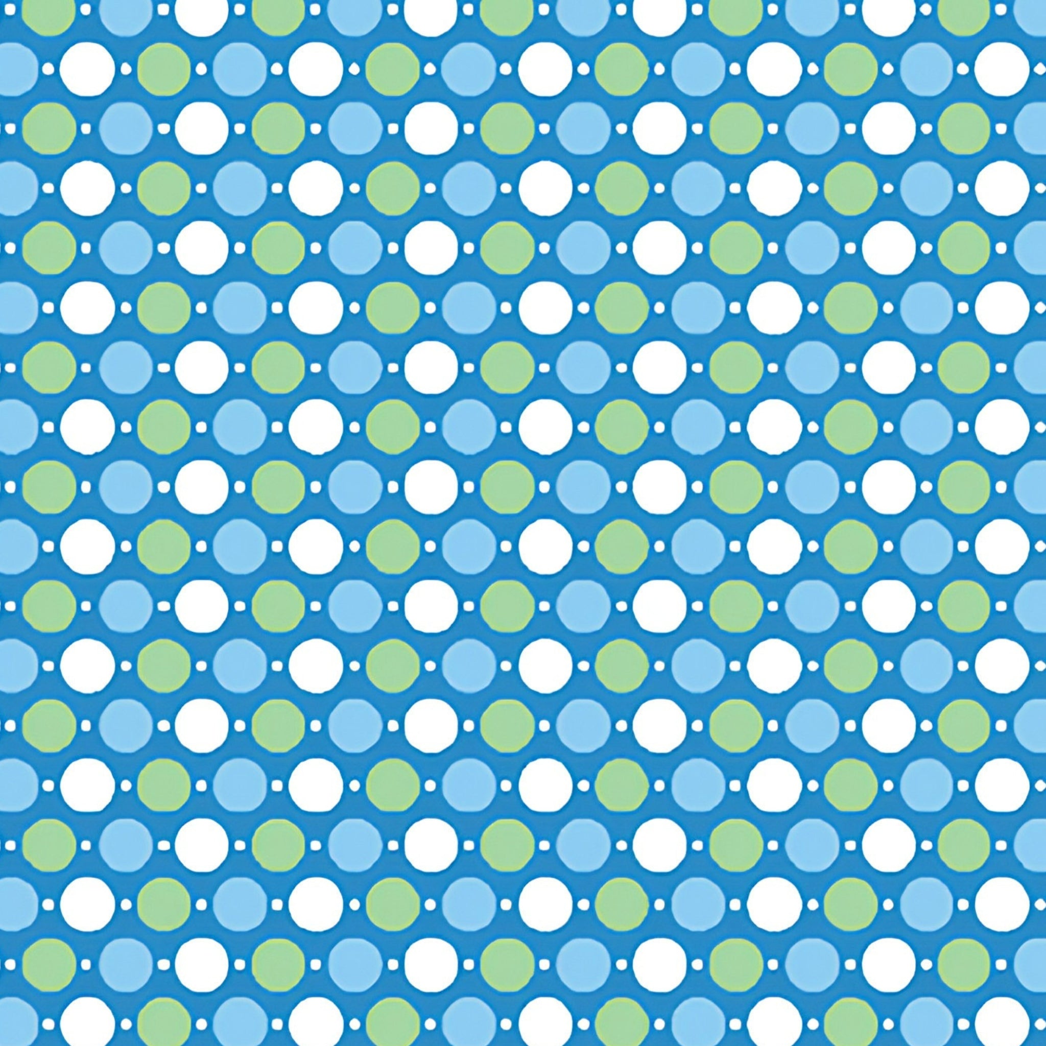 Blue green white polka dot spot coordinate quilting fabric for patchwork backgrounds sashing and quilting projects