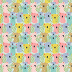 Tree Huggers Lazy Days Koalas Aqua - Maude Asbury Blend Fabrics - Three Wishes Patchwork Fabric