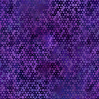 Packed tonal circles varying sizes violet lavender deep indigo dark purple background galaxy effect digitally printed blender quilting fabric Jason Yenter In The Beginning Fabrics