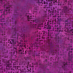 Scattered small squares rectangles violet magenta lavender fuchsia purple watercolour wash geometric tonal blender digitally printed quilting fabric Jason Yenter In The Beginning Fabrics