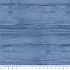 Washed wood marine blue denim wood grain blender quilting cotton fabric for backgrounds sashing and coastal quilts