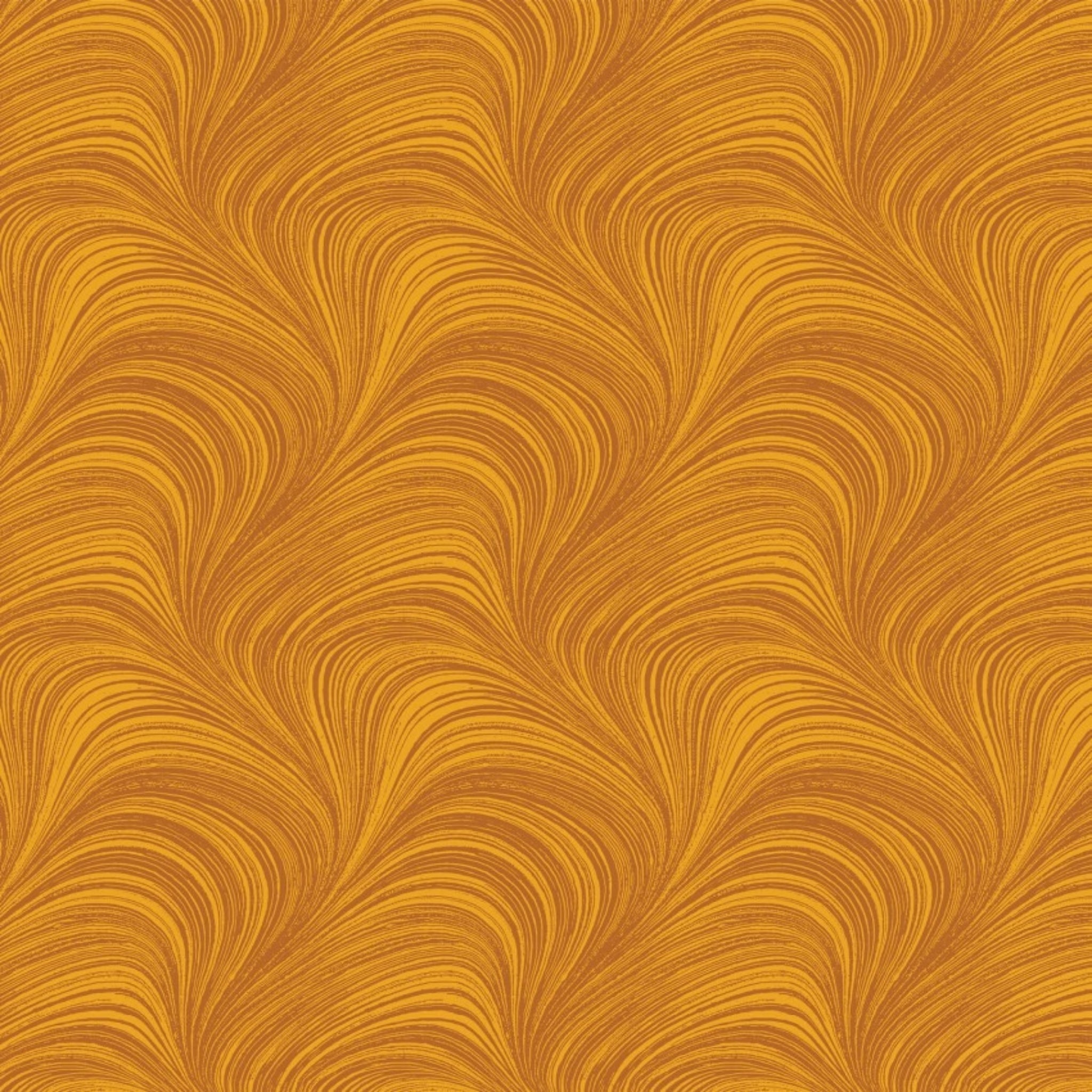 Tonal amber fabric with an all-over wave and brushstroke pattern, perfect as a quilt blender