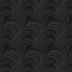 Tonal black fabric with an all-over wave and brushstroke pattern, perfect as a quilt blender