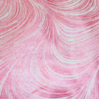 Pearlescent cherry red fabric with an all-over wave and brushstroke pattern, perfect as a blender