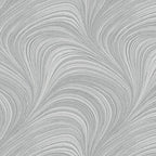 Tonal cloud grey fabric with an all-over wave and brushstroke pattern, perfect as a quilt blender