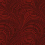Tonal dark red fabric with an all-over wave and brushstroke pattern, perfect as a quilt blender
