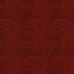 Tonal dark red fabric with an all-over wave and brushstroke pattern, perfect as a quilt blender