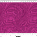 Tonal fuchsia pink fabric with an all-over wave and brushstroke pattern, perfect as a quilt blender