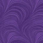 Tonal grape purple fabric with an all-over wave and brushstroke pattern, perfect as a quilt blender