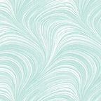 Pearlescent ice blue fabric with an all-over wave and brushstroke pattern, perfect as a blender