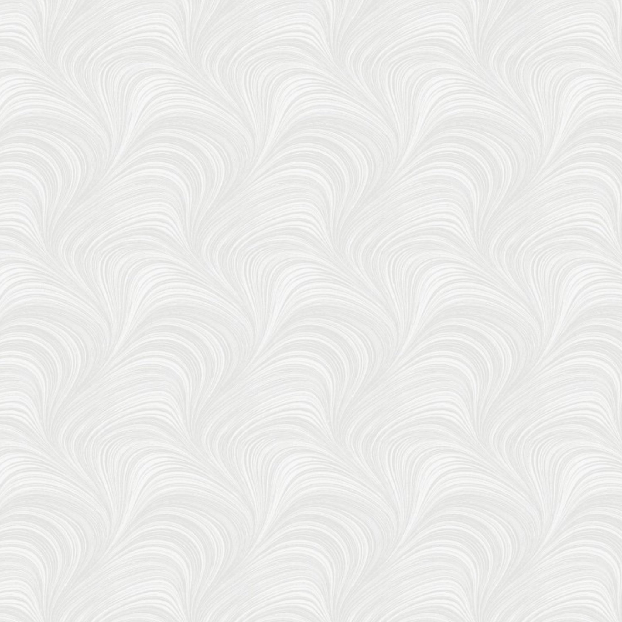 Tonal light grey fabric with an all-over wave and brushstroke pattern, perfect as a quilt blender