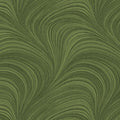 Tonal medium green fabric with an all-over wave and brushstroke pattern, perfect as a quilt blender