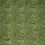 Tonal medium green fabric with an all-over wave and brushstroke pattern, perfect as a quilt blender