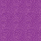 Tonal orchid purple fabric with an all-over wave and brushstroke pattern, perfect as a quilt blender