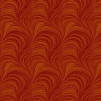 Tonal paprika red fabric with an all-over wave and brushstroke pattern, perfect as a quilt blender