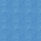 Tonal sky blue fabric with an all-over wave and brushstroke pattern, perfect as a quilt blender