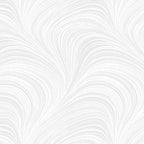 Tonal white fabric with an all-over wave and brushstroke pattern, perfect as a neutral blender