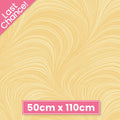 Tonal soft yellow fabric with an all-over wave and brushstroke pattern, perfect as a quilt blender