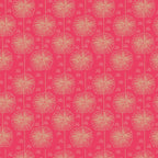 Wild Australia Dandelion Flowers Pink - Amanda Joy KK Fabrics - Three Wishes Patchwork Fabric