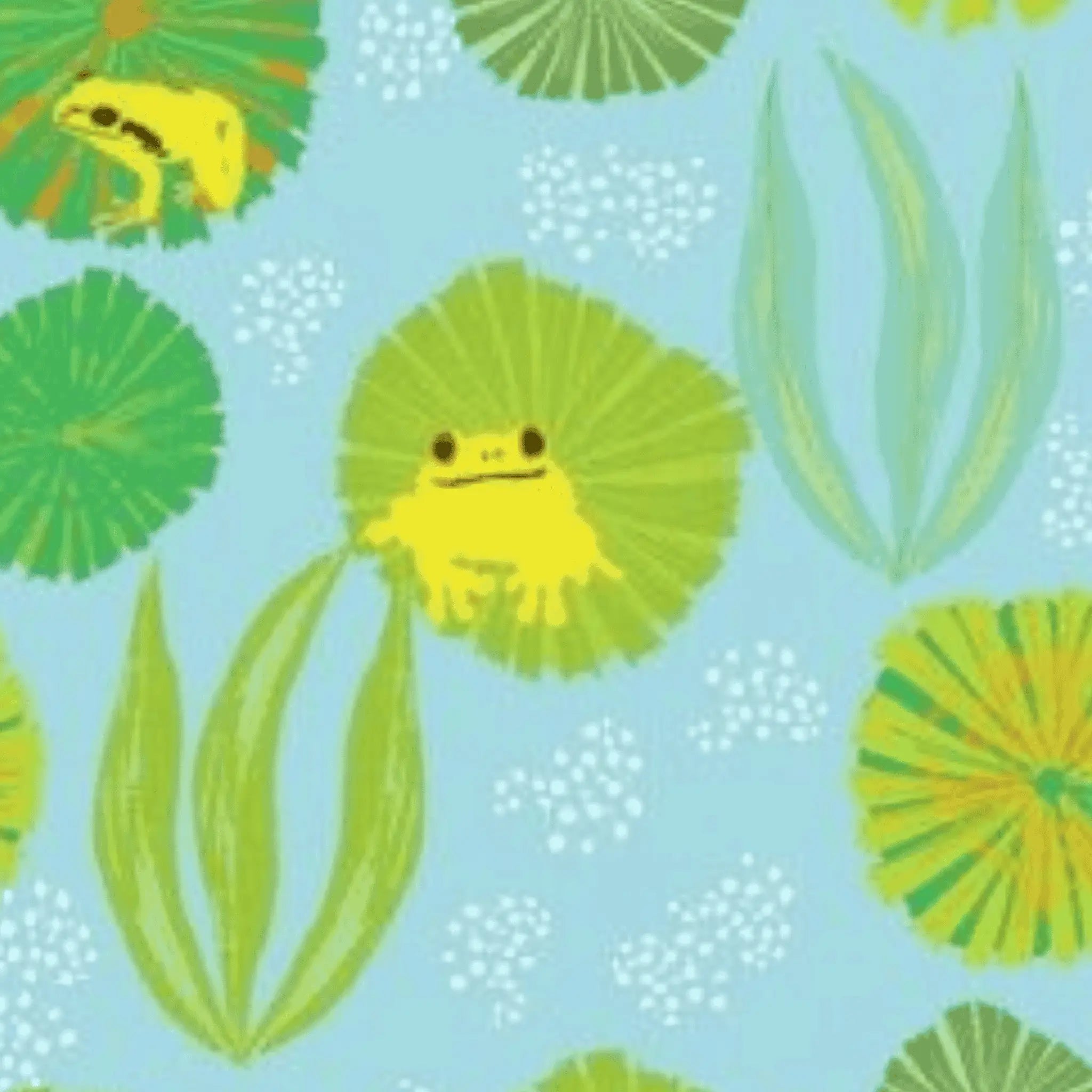 Wild Australia Frogs - Amanda Joy Designs KK Fabrics - Three Wishes Patchwork Fabric