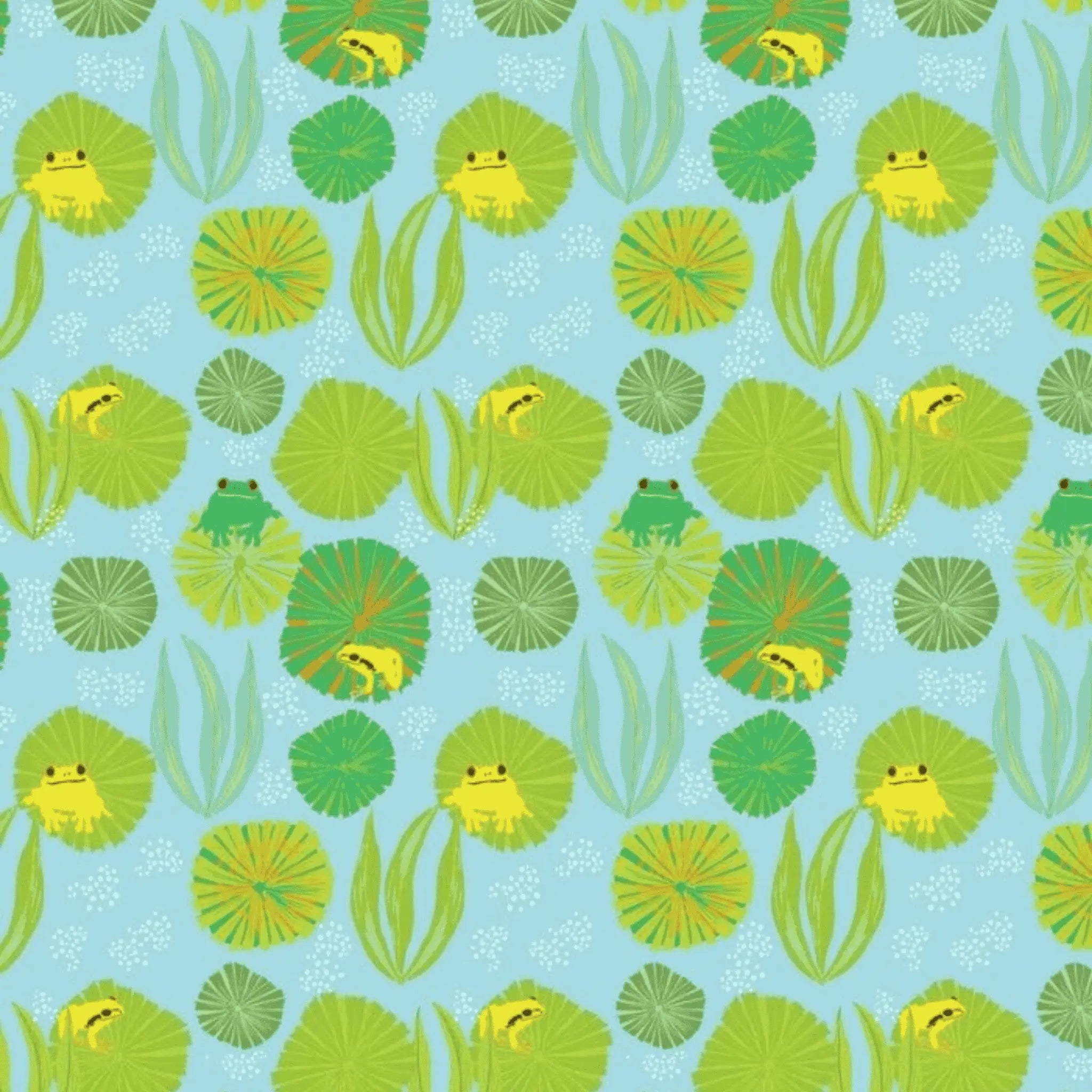 Wild Australia Frogs - Amanda Joy Designs KK Fabrics - Three Wishes Patchwork Fabric