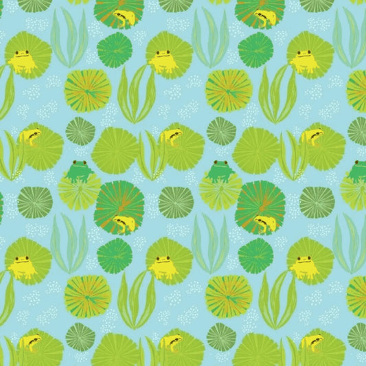 Wild Australia Frogs - Amanda Joy Designs KK Fabrics - Three Wishes Patchwork Fabric