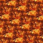 Bushfire flame repeat orange amber brown red burning branches fabric for firefighter quilts and Wildfire Heroes patchwork projects
