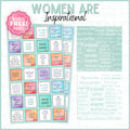 Women Are Inspirational quilting bundle panel coordinates teal turquoise white Benartex bonus free panel