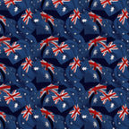 Women's Wartime Service Australian Flag Navy - KK Fabrics - Three Wishes Patchwork Fabric