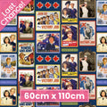Australian women's wartime service commemorative blocks on cream quilting cotton fabric for ANZAC memorial quilts