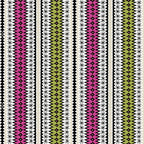 Knit-inspired fair isle geometric stripe pink olive green black cream zigzag chevron quilting cotton for quilts borders binding tote bags and aprons