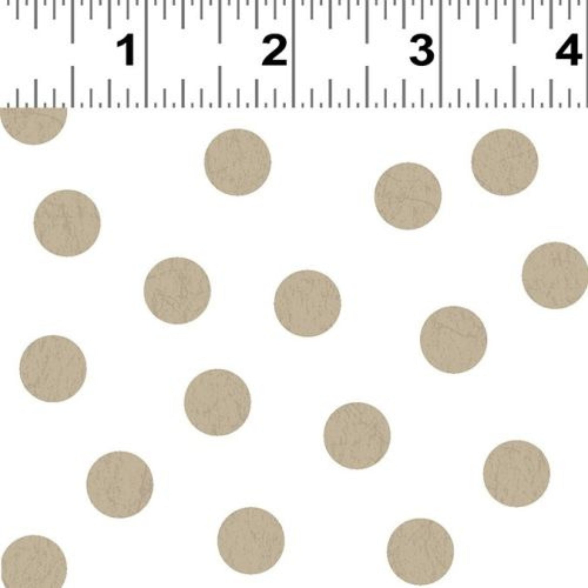 White and tan polka dot fabric for quilts and patchwork projects