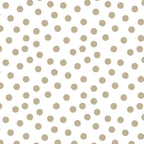 White fabric with beige polka dots for quilts and patchwork projects