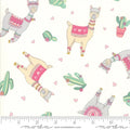 Llama Love: Tossed Llamas (White)
