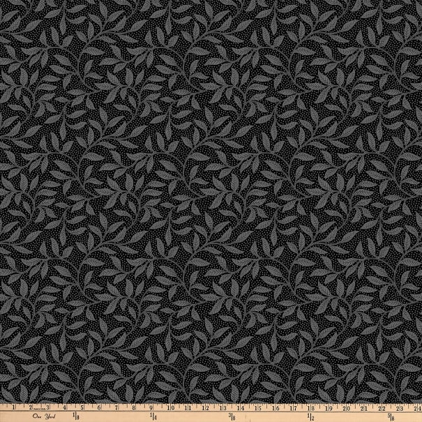 Dolce Vita: Tuscany Leaves (Black/Grey)