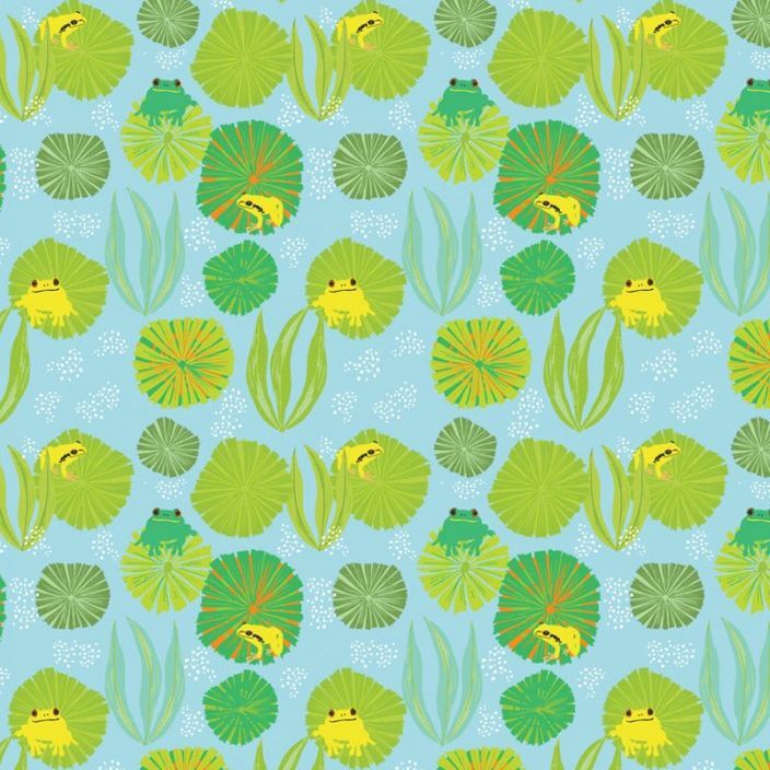 Wild Australia: Frogs by Amanda Joy Designs - Three Wishes Patchwork Fabric