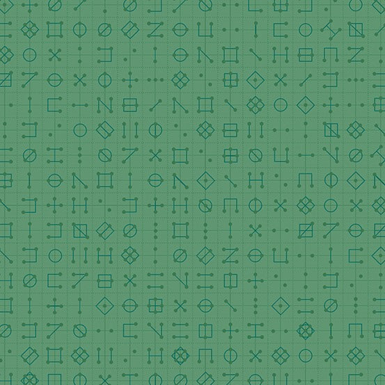 Declassified: Cipher (Green) | 55cm x 110cm