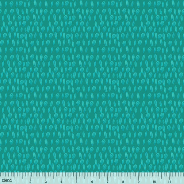 Forest Friends Coordinate Sweet Leaves Turquoise by Blend Fabrics
