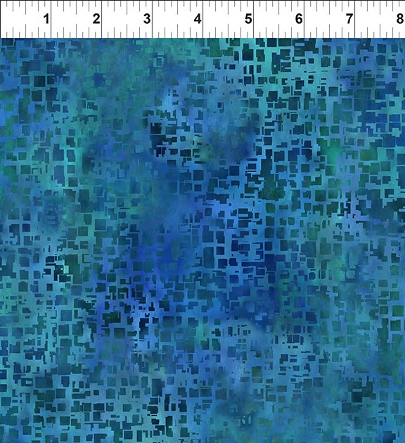 Urban Jungle:  Blue Geo Texture by Jason Yenter for In The Beginning - Three Wishes Patchwork Fabric