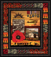 Remembering ANZAC | Field of Poppies Quilt Pattern ONLY