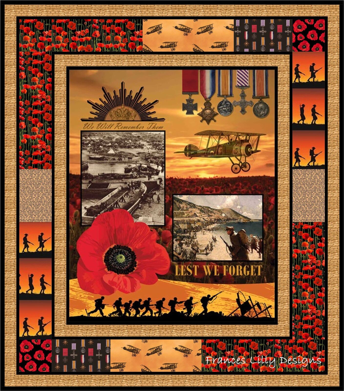 Remembering ANZAC | Never Forgotten, Always Remembered Quilt Pattern ONLY