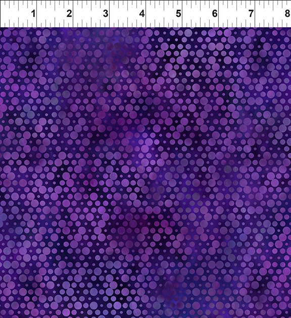 Urban Jungle: Purple Dot  by Jason Yenter for In The Beginning - Three Wishes Patchwork Fabric