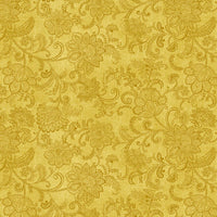 Accent on Sunflowers: Livingston Medium Yellow by Jackie Robinson for Benartex