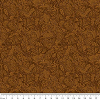 Accent on Sunflowers: Butterfly Fields Spice by Jackie Robinson for Benartex